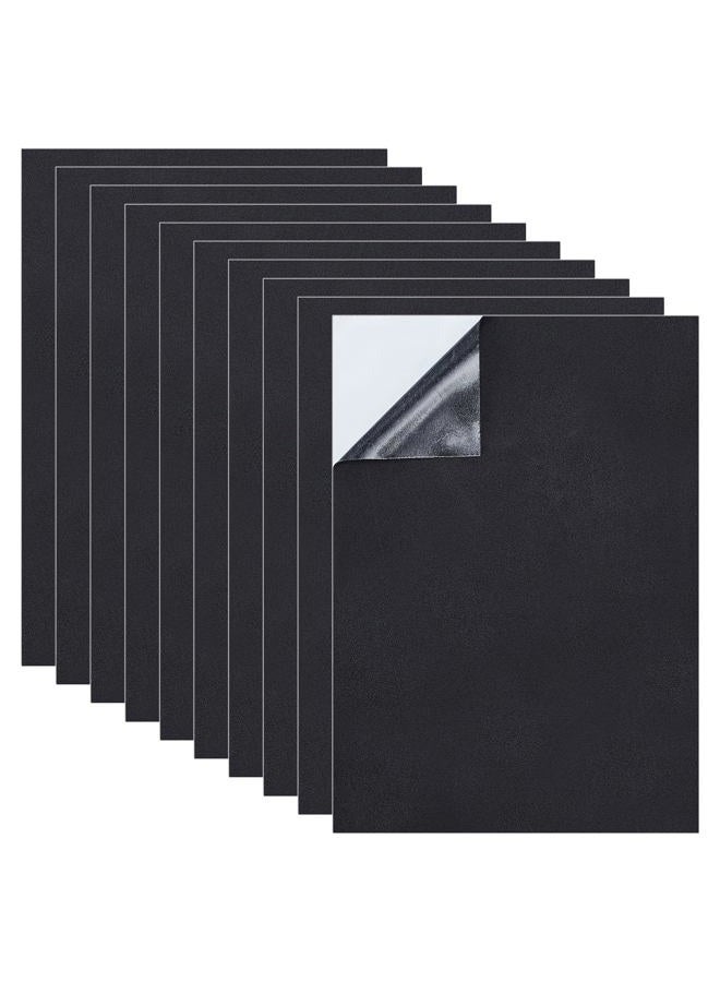 BENECREAT 10PCS 1mm Thick Self-Adhesive Foam Sheet 8.3x11.8 Insulation Foam for Halloween Decor, Containers and Furniture Protection, Black - Image 1